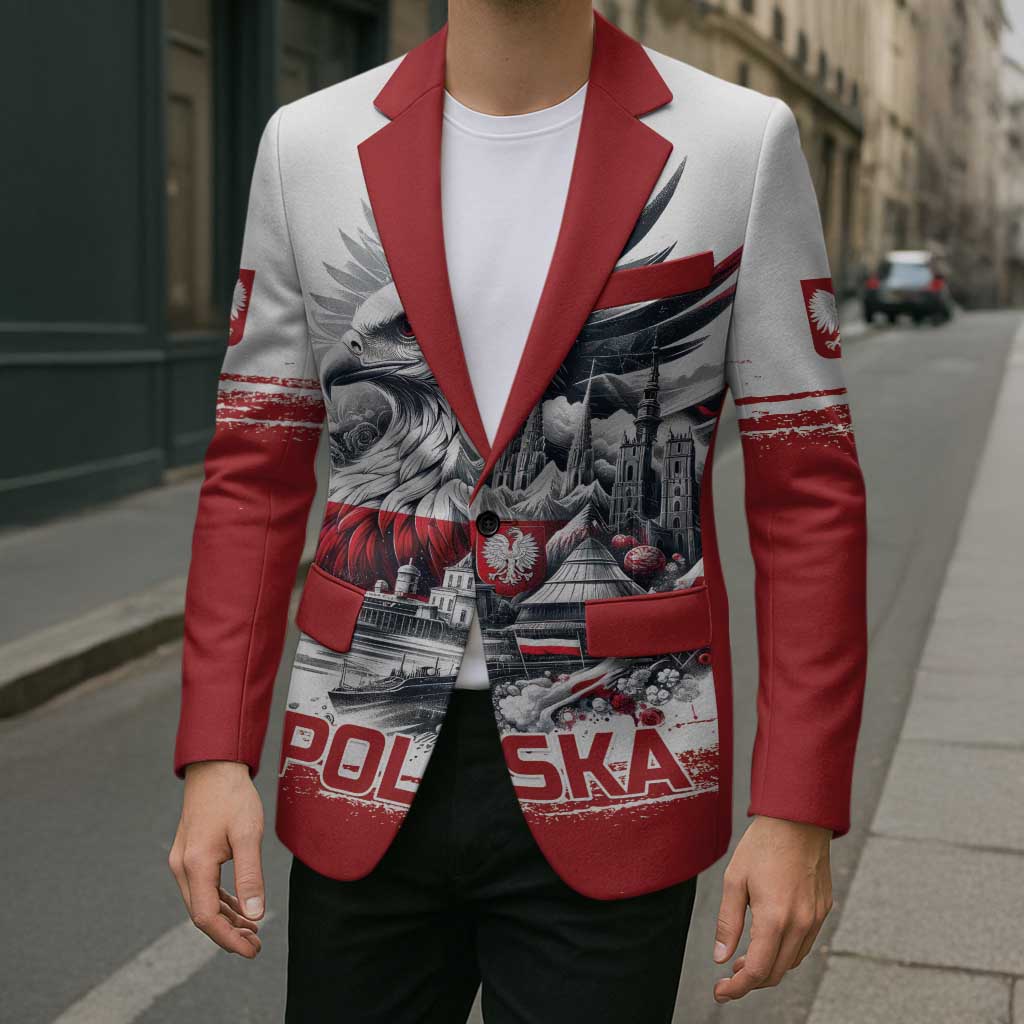 Poland Independence Day Blazer Polska Eagle Proud To Be Polish - Wonder Print Shop