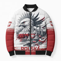 Poland Independence Day Bomber Puffer Jacket Polska Eagle Proud To Be Polish - Wonder Print Shop