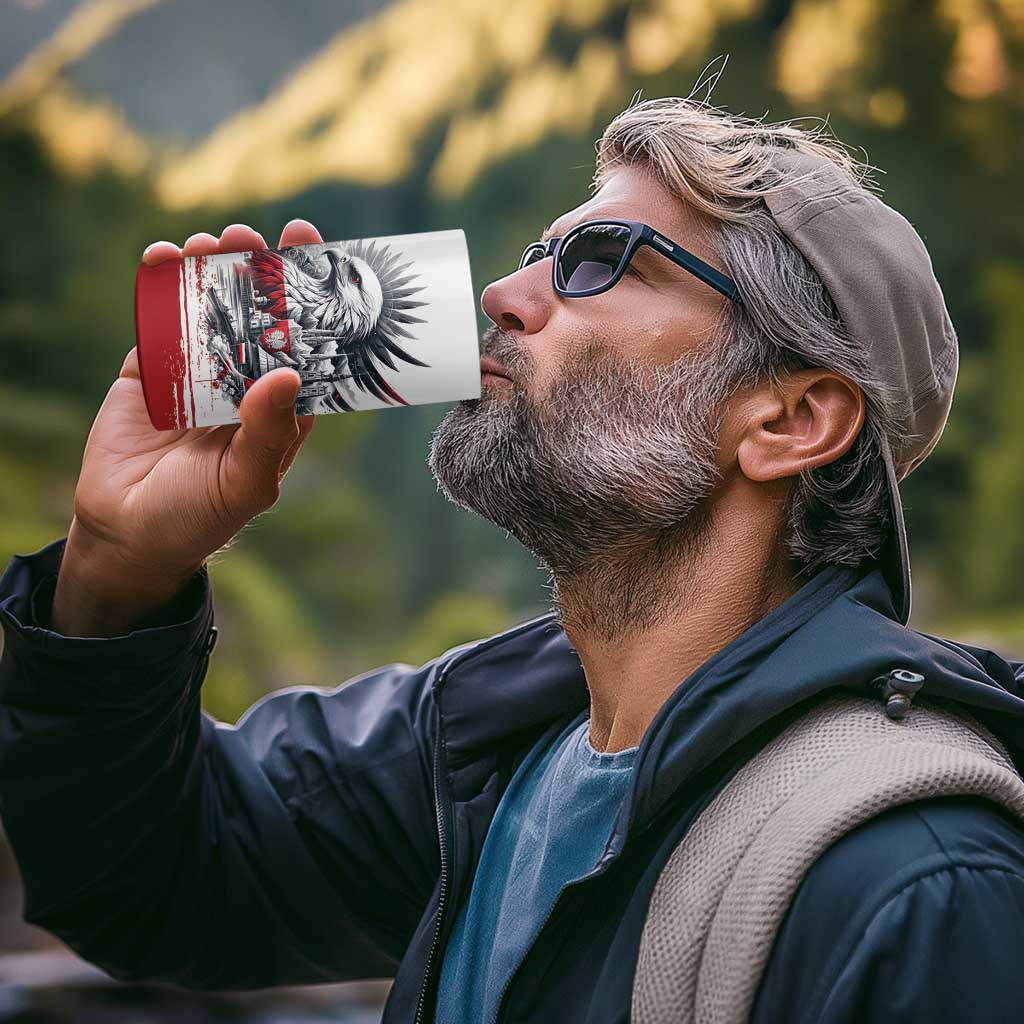 Poland Independence Day 4 in 1 Can Cooler Tumbler Polska Eagle Proud To Be Polish - Wonder Print Shop