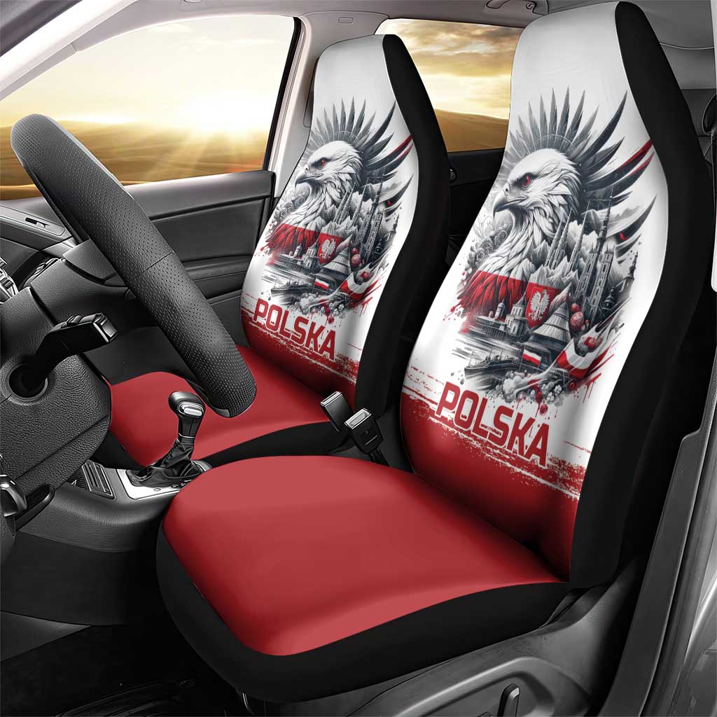 Poland Independence Day Car Seat Cover Polska Eagle Proud To Be Polish - Wonder Print Shop