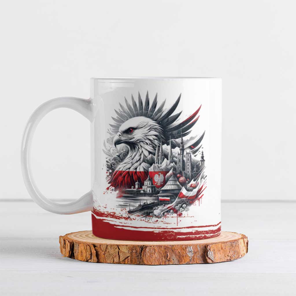 Poland Independence Day Ceramic Mug Polska Eagle Proud To Be Polish - Wonder Print Shop