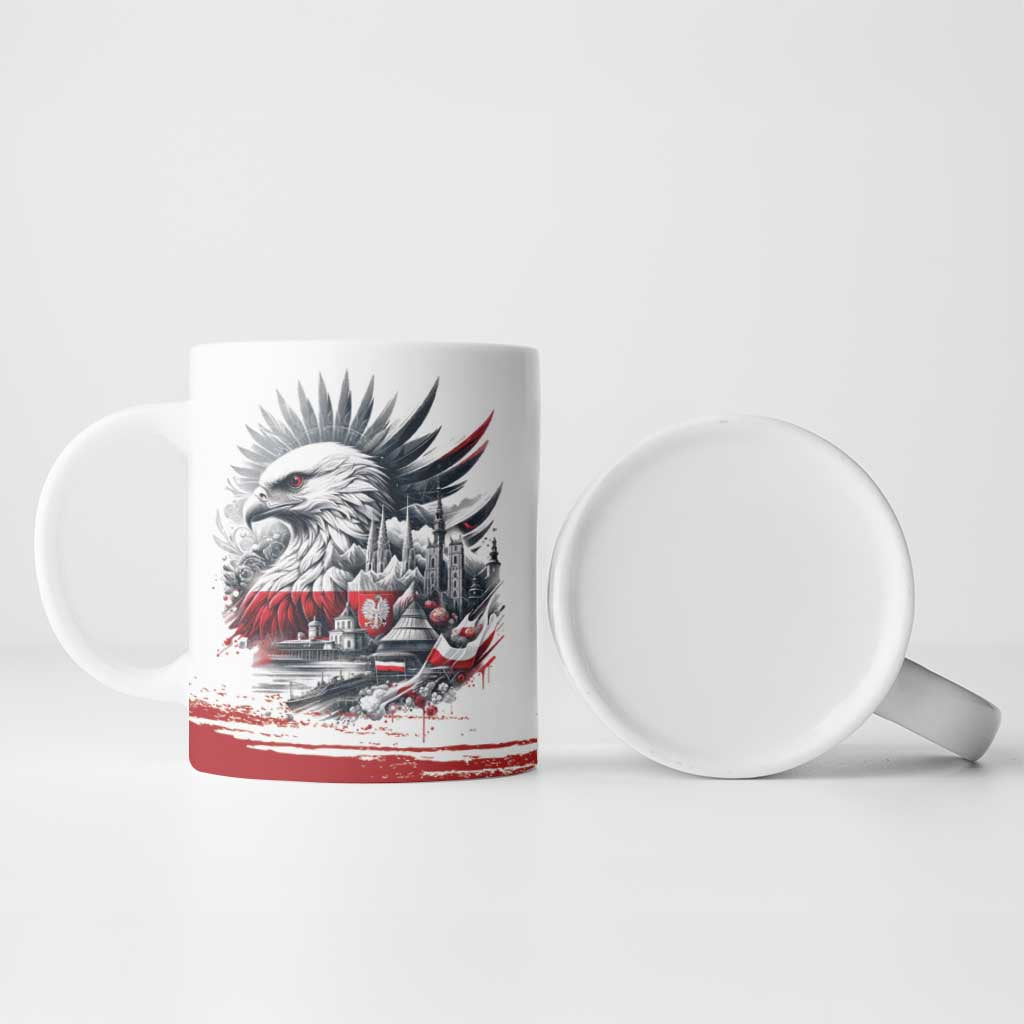 Poland Independence Day Ceramic Mug Polska Eagle Proud To Be Polish - Wonder Print Shop