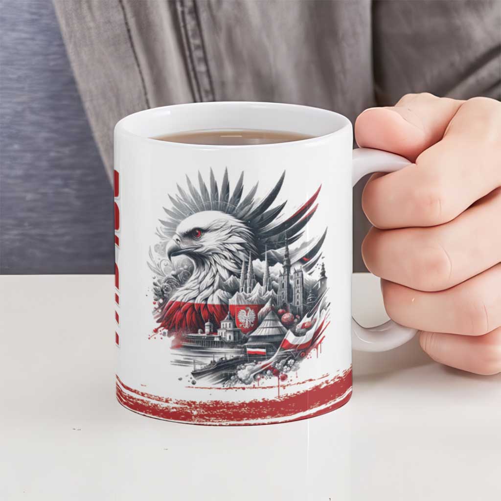 Poland Independence Day Ceramic Mug Polska Eagle Proud To Be Polish - Wonder Print Shop