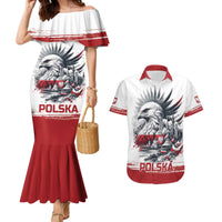 Poland Independence Day Couples Matching Mermaid Dress and Hawaiian Shirt Polska Eagle Proud To Be Polish - Wonder Print Shop