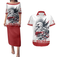 Poland Independence Day Couples Matching Puletasi and Hawaiian Shirt Polska Eagle Proud To Be Polish - Wonder Print Shop
