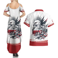 Poland Independence Day Couples Matching Summer Maxi Dress and Hawaiian Shirt Polska Eagle Proud To Be Polish - Wonder Print Shop
