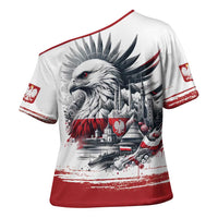 Poland Independence Day Cross Shoulder Shirt Polska Eagle Proud To Be Polish - Wonder Print Shop