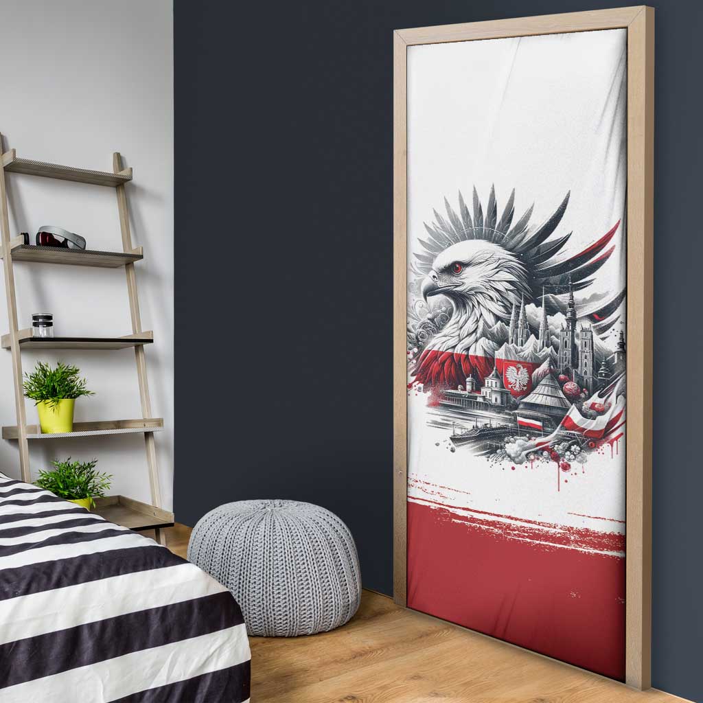 Poland Independence Day Door Cover Polska Eagle Proud To Be Polish - Wonder Print Shop