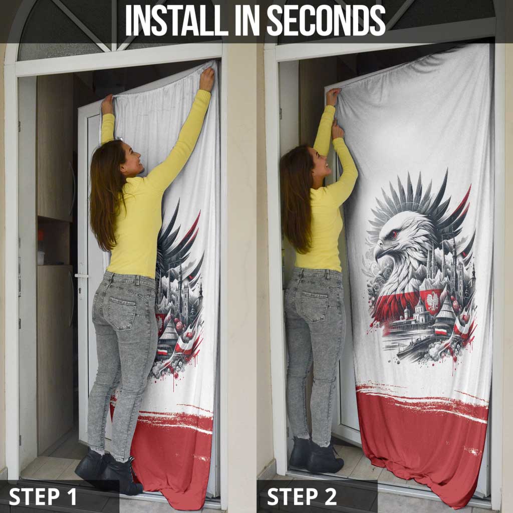 Poland Independence Day Door Cover Polska Eagle Proud To Be Polish - Wonder Print Shop