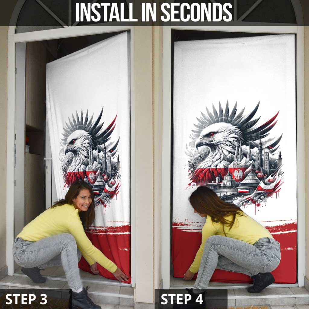 Poland Independence Day Door Cover Polska Eagle Proud To Be Polish - Wonder Print Shop