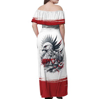 Poland Independence Day Family Matching Off Shoulder Maxi Dress and Hawaiian Shirt Polska Eagle Proud To Be Polish - Wonder Print Shop