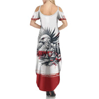 Poland Independence Day Family Matching Summer Maxi Dress and Hawaiian Shirt Polska Eagle Proud To Be Polish - Wonder Print Shop