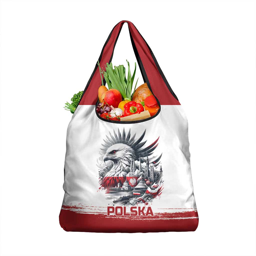 Poland Independence Day Grocery Bag Polska Eagle Proud To Be Polish - Wonder Print Shop