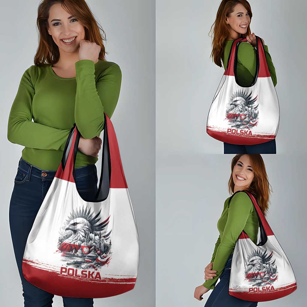 Poland Independence Day Grocery Bag Polska Eagle Proud To Be Polish - Wonder Print Shop