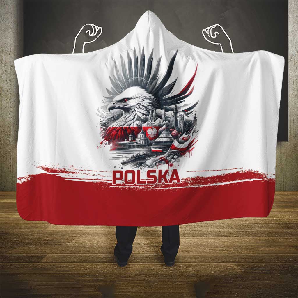 Poland Independence Day Hooded Blanket Polska Eagle Proud To Be Polish - Wonder Print Shop
