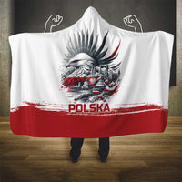 Poland Independence Day Hooded Blanket Polska Eagle Proud To Be Polish - Wonder Print Shop