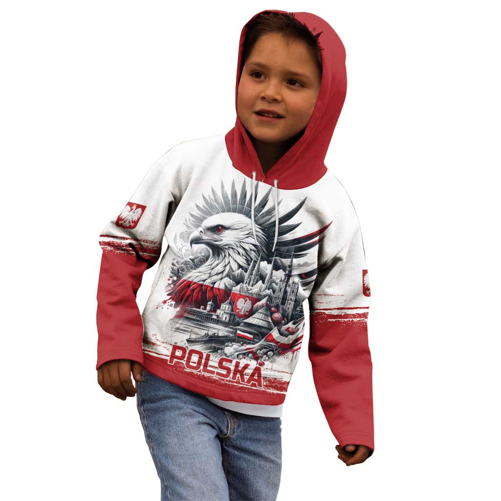 Poland Independence Day Kid Hoodie Polska Eagle Proud To Be Polish - Wonder Print Shop