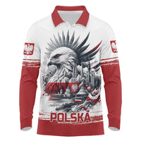 Poland Independence Day Long Sleeve Polo Shirt Polska Eagle Proud To Be Polish - Wonder Print Shop