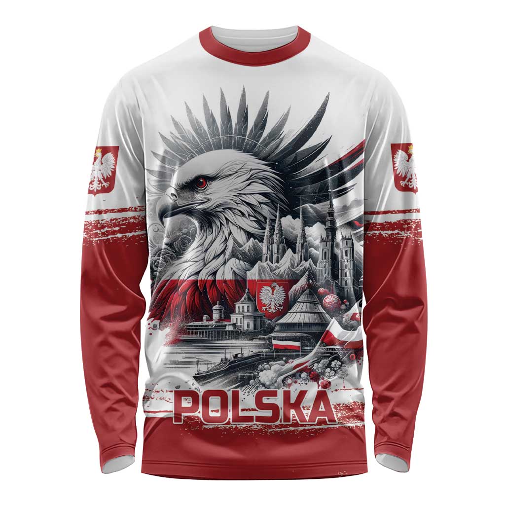 Poland Independence Day Long Sleeve Shirt Polska Eagle Proud To Be Polish - Wonder Print Shop
