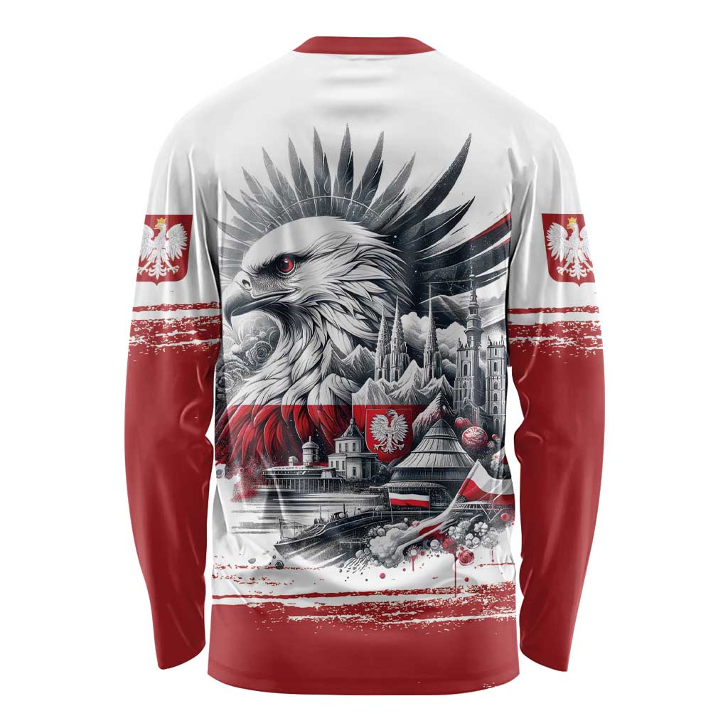 Poland Independence Day Long Sleeve Shirt Polska Eagle Proud To Be Polish - Wonder Print Shop
