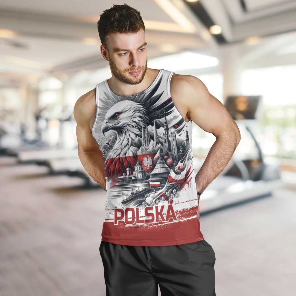 Poland Independence Day Men Tank Top Polska Eagle Proud To Be Polish - Wonder Print Shop