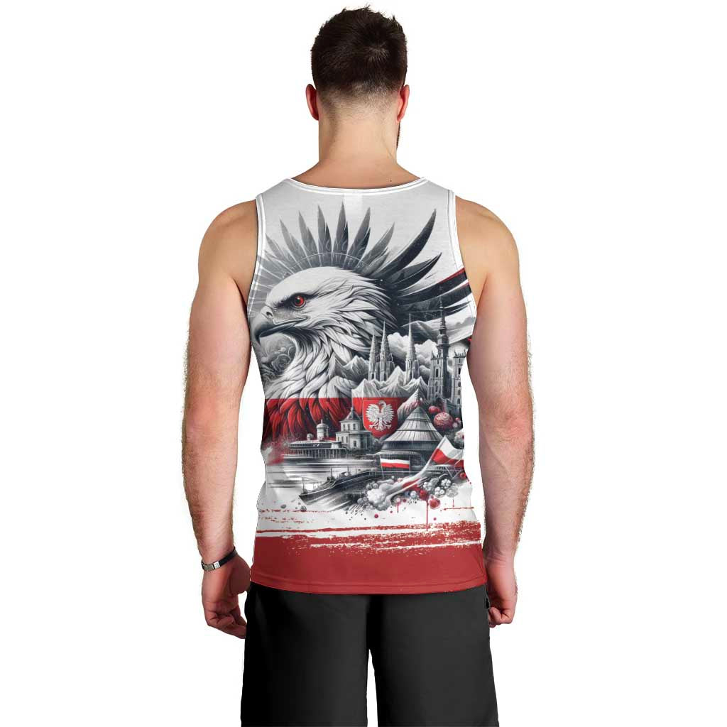 Poland Independence Day Men Tank Top Polska Eagle Proud To Be Polish - Wonder Print Shop