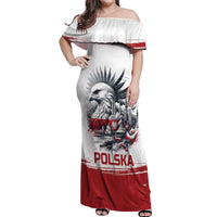 Poland Independence Day Off Shoulder Maxi Dress Polska Eagle Proud To Be Polish - Wonder Print Shop