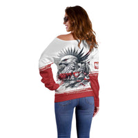Poland Independence Day Off Shoulder Sweater Polska Eagle Proud To Be Polish - Wonder Print Shop