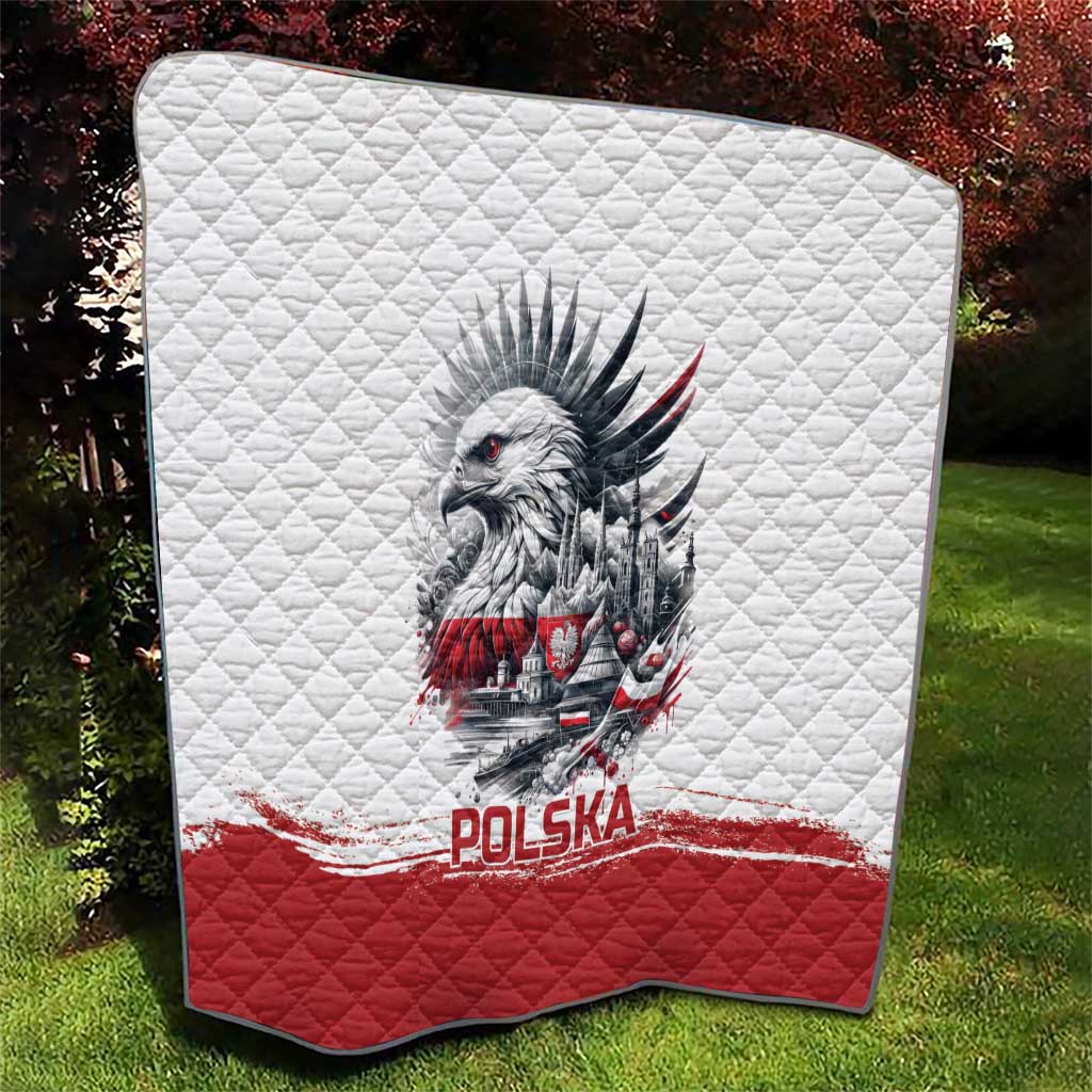 Poland Independence Day Quilt Polska Eagle Proud To Be Polish - Wonder Print Shop