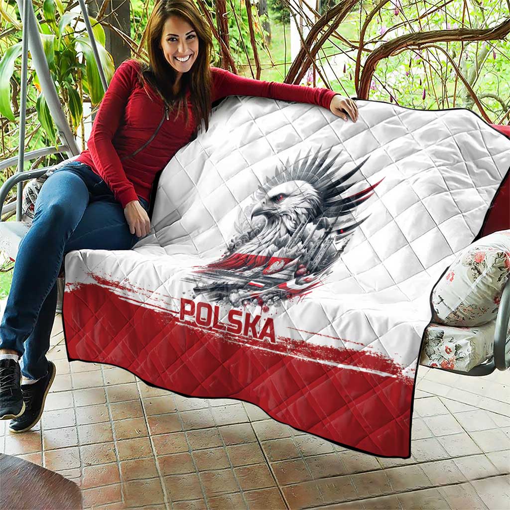Poland Independence Day Quilt Polska Eagle Proud To Be Polish - Wonder Print Shop