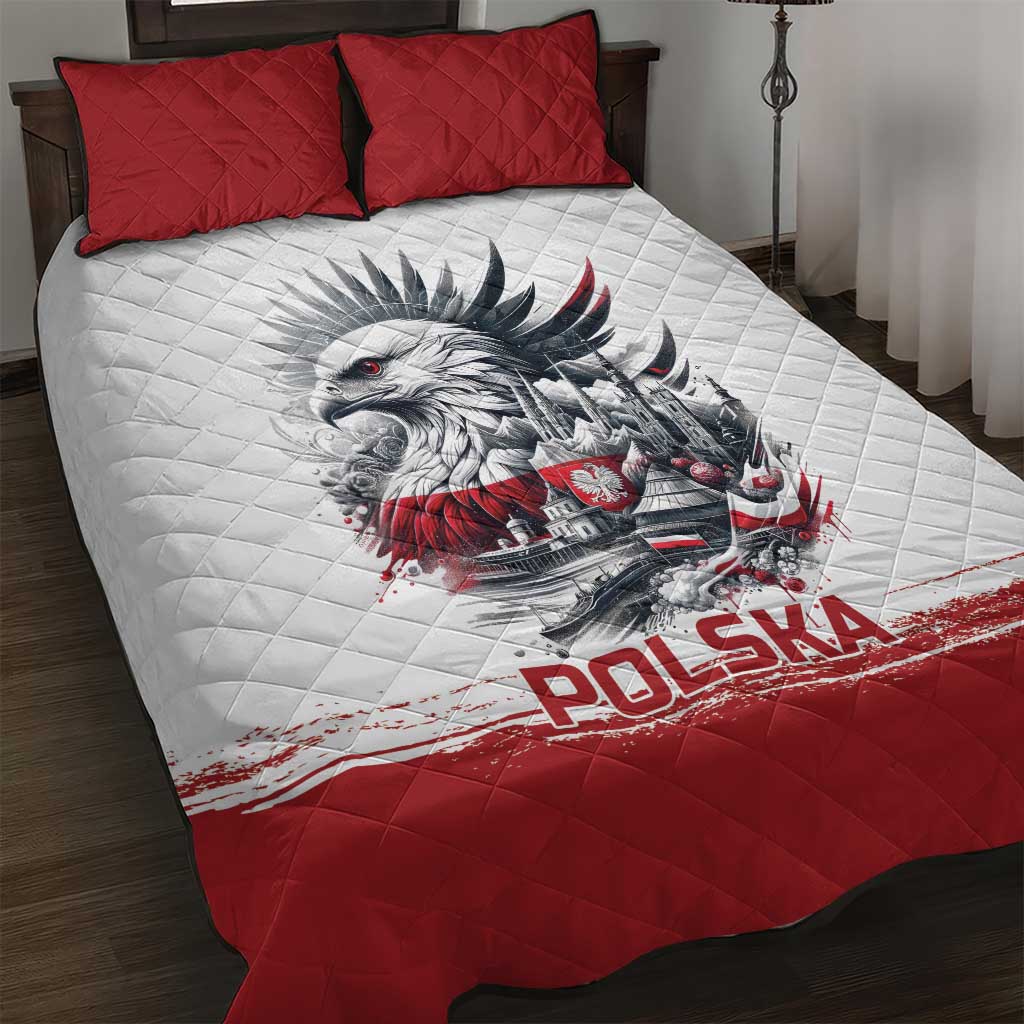 Poland Independence Day Quilt Bed Set Polska Eagle Proud To Be Polish - Wonder Print Shop