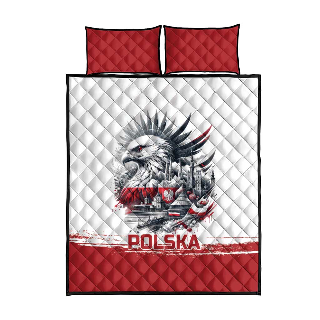Poland Independence Day Quilt Bed Set Polska Eagle Proud To Be Polish - Wonder Print Shop