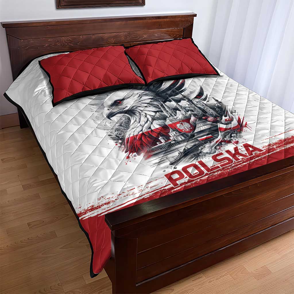 Poland Independence Day Quilt Bed Set Polska Eagle Proud To Be Polish - Wonder Print Shop