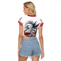 Poland Independence Day Raglan Cropped T Shirt Polska Eagle Proud To Be Polish - Wonder Print Shop