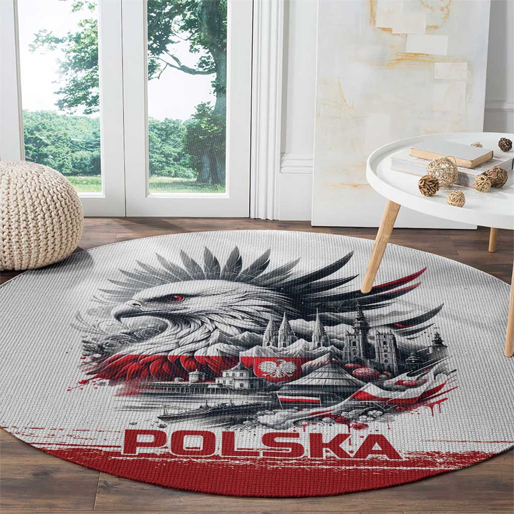 Poland Independence Day Round Carpet Polska Eagle Proud To Be Polish - Wonder Print Shop