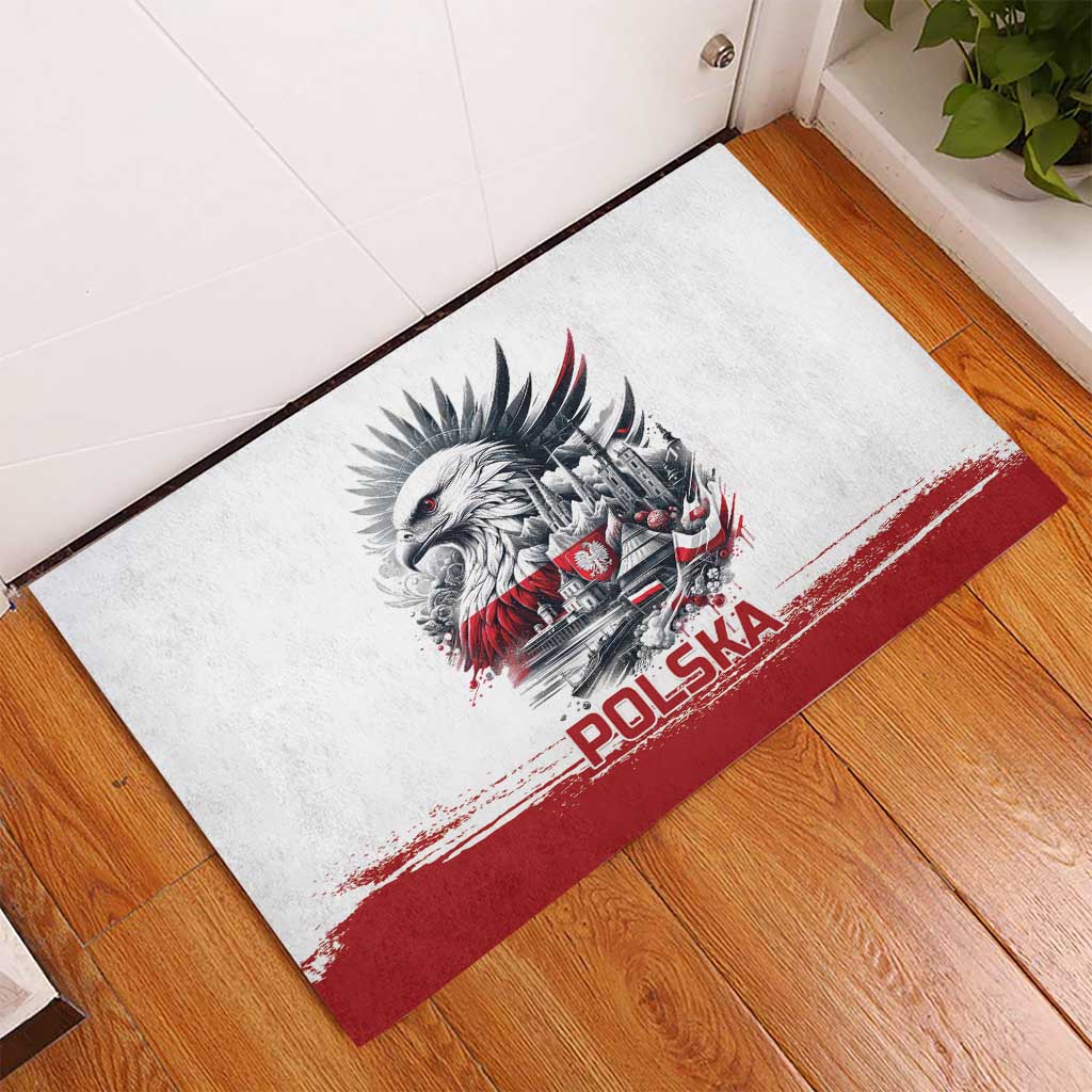 Poland Independence Day Rubber Doormat Polska Eagle Proud To Be Polish - Wonder Print Shop