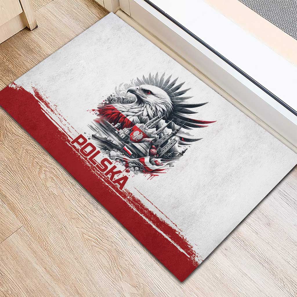 Poland Independence Day Rubber Doormat Polska Eagle Proud To Be Polish - Wonder Print Shop