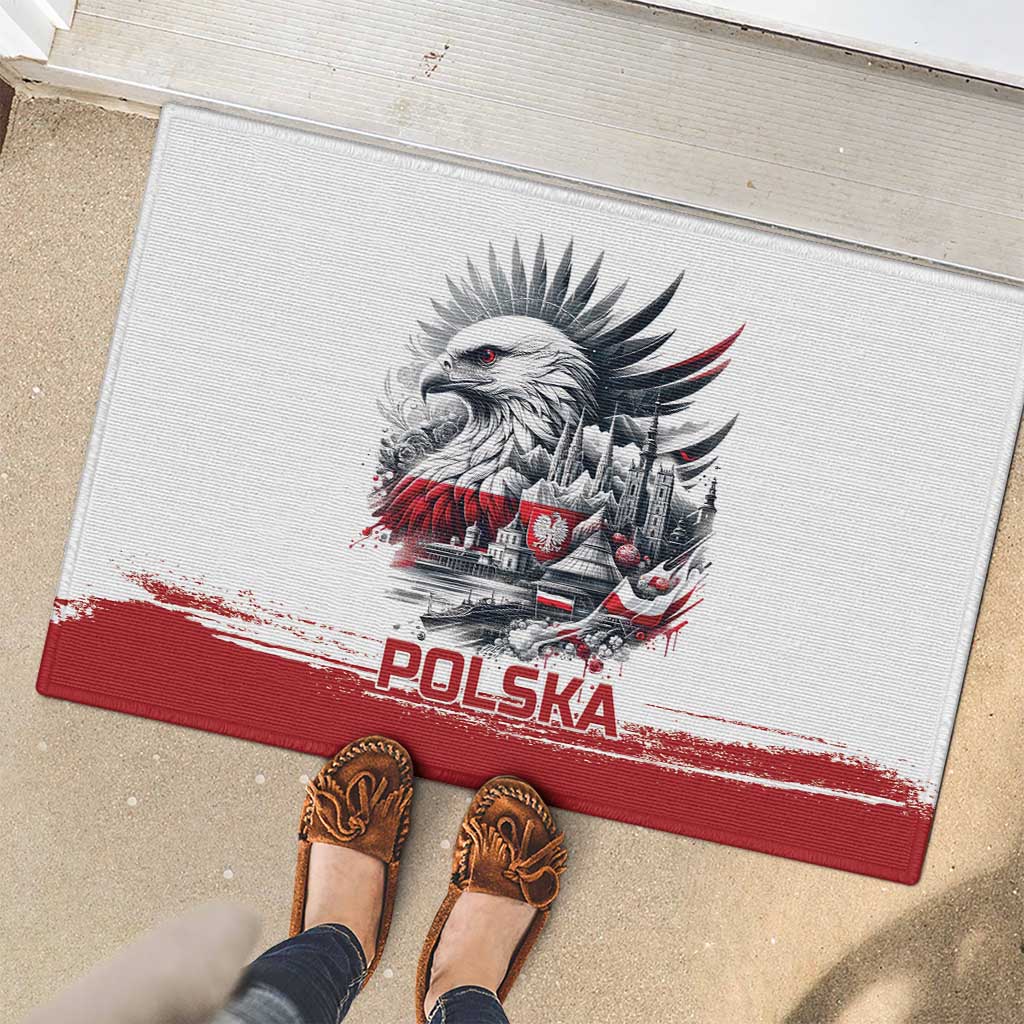 Poland Independence Day Rubber Doormat Polska Eagle Proud To Be Polish - Wonder Print Shop