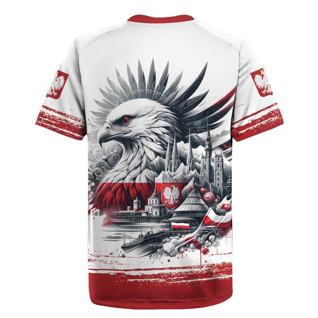 Poland Independence Day Rugby Jersey Polska Eagle Proud To Be Polish - Wonder Print Shop