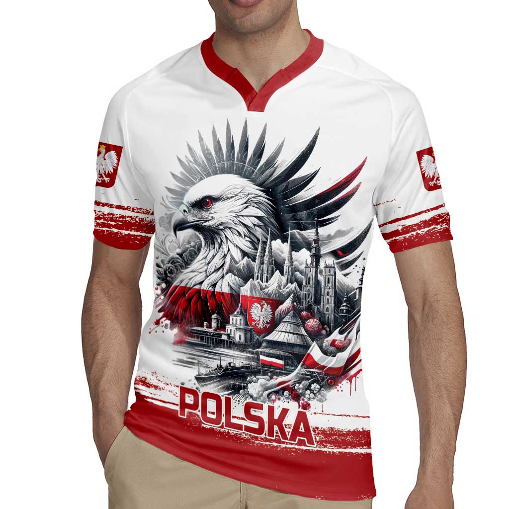 Poland Independence Day Rugby Jersey Polska Eagle Proud To Be Polish - Wonder Print Shop