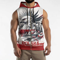 Poland Independence Day Sleeveless Zip Hoodie Polska Eagle Proud To Be Polish - Wonder Print Shop