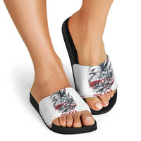 Poland Independence Day Slide Sandals Polska Eagle Proud To Be Polish - Wonder Print Shop