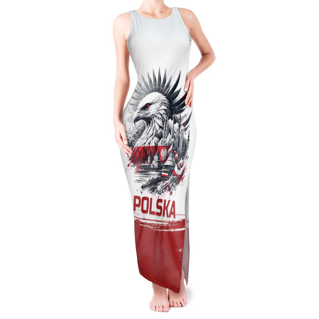 Poland Independence Day Tank Maxi Dress Polska Eagle Proud To Be Polish - Wonder Print Shop