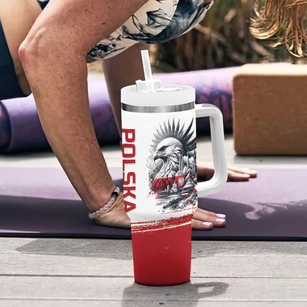 Poland Independence Day Tumbler With Handle Polska Eagle Proud To Be Polish - Wonder Print Shop