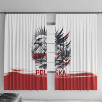 Poland Independence Day Window Curtain Polska Eagle Proud To Be Polish - Wonder Print Shop