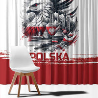Poland Independence Day Window Curtain Polska Eagle Proud To Be Polish - Wonder Print Shop