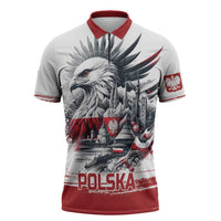 Poland Independence Day Zipper Polo Shirt Polska Eagle Proud To Be Polish - Wonder Print Shop