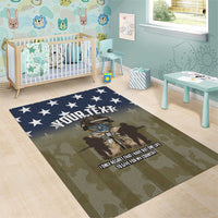 Personalized Veterans Day 2024 Area Rug U.S Veterans Proud Dad - Wonder Print Shop