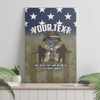 Personalized Veterans Day 2024 Canvas Wall Art U.S Veterans Proud Dad - Wonder Print Shop