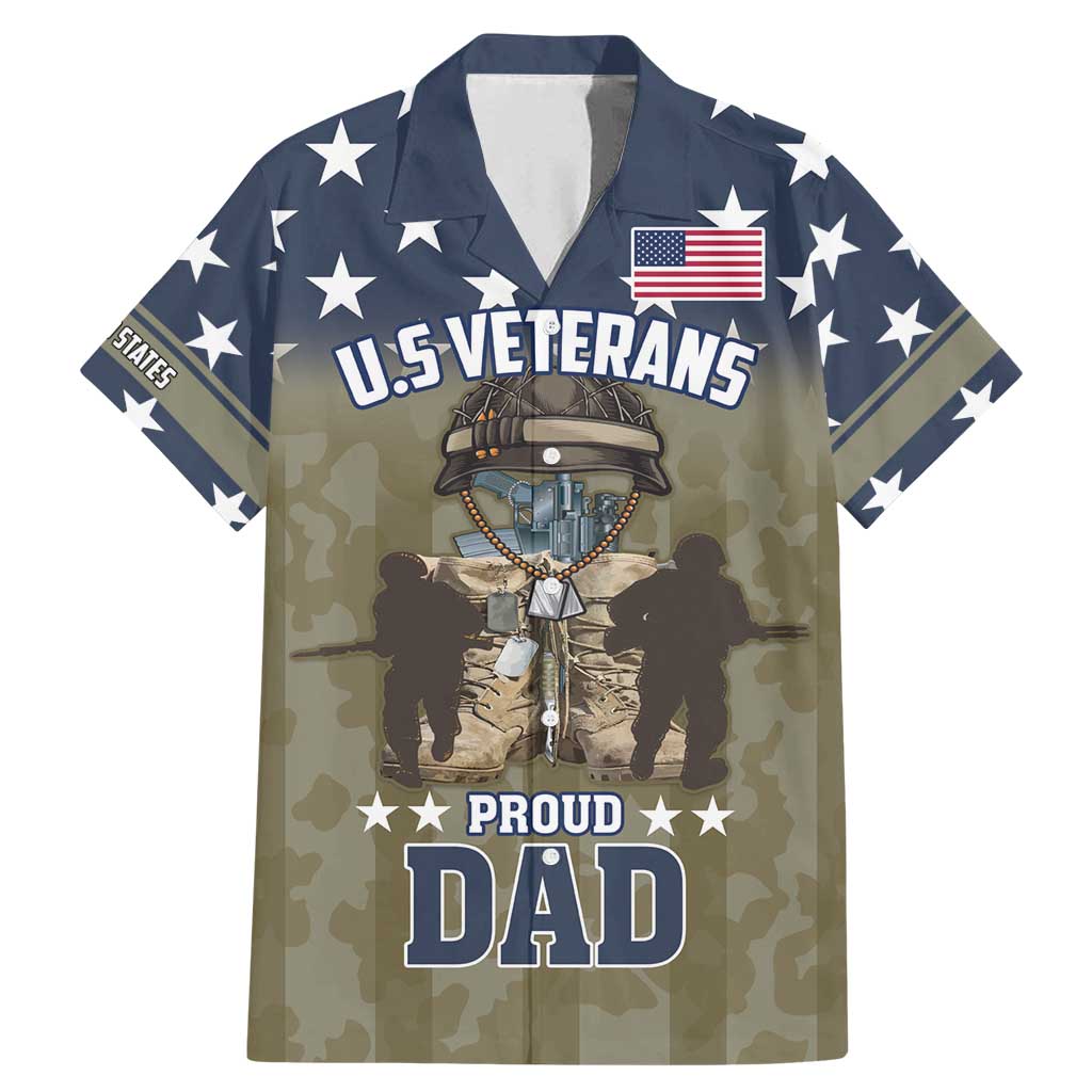 Personalized Veterans Day 2024 Family Matching Mermaid Dress and Hawaiian Shirt U.S Veterans Proud Dad - Wonder Print Shop